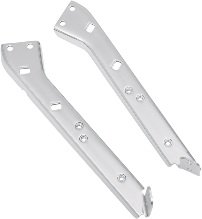 Drag Specialties Left Saddlebag Rail Support Bracket - Chrome