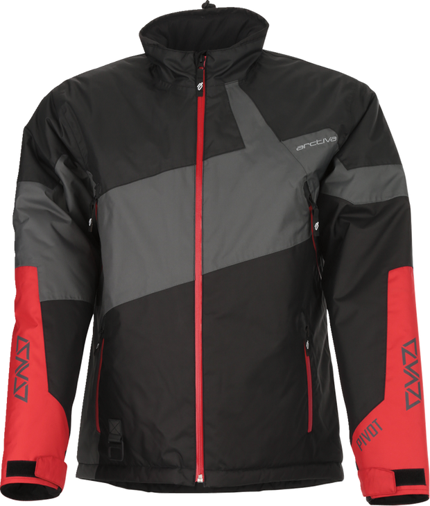 Arctiva Pivot 6 Jacket - Gray/Black/Red - 3Xl