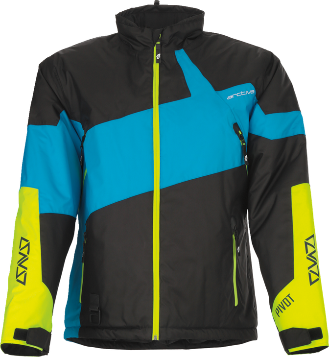 Arctiva Pivot 6 Jacket - Black/Blue/Hi-Vis - Xl