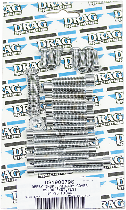 Drag Specialties Bolt Set - Primary - Smooth - Softail