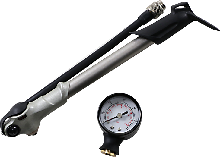 Drag Specialties Air Pump With Gauge - 0-60