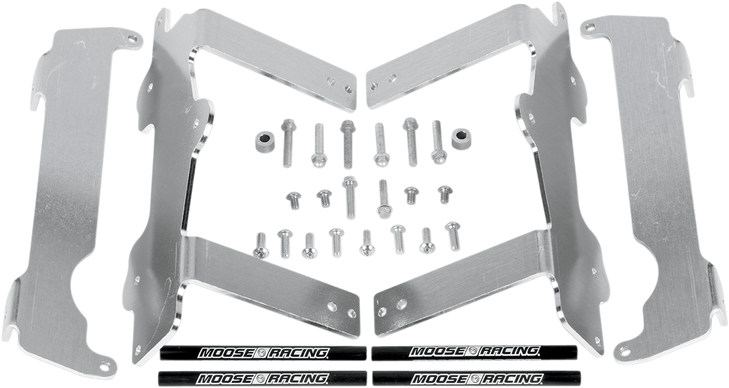 Moose Racing Radiator Braces - Silver - Yamaha 11-151