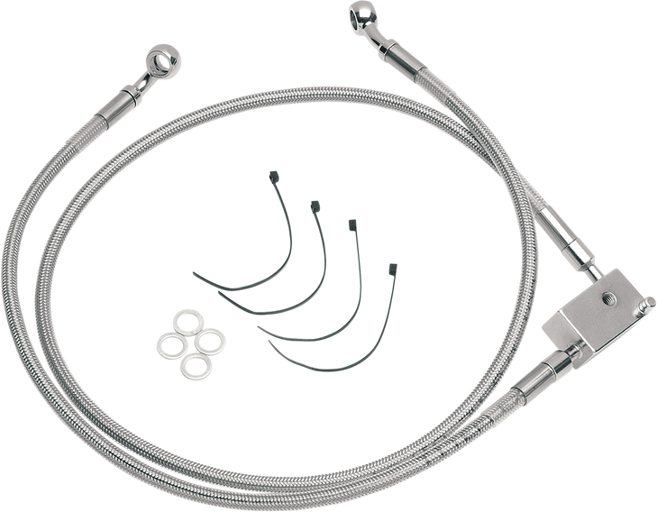 Drag Specialties Brake Line - Extended - +2"