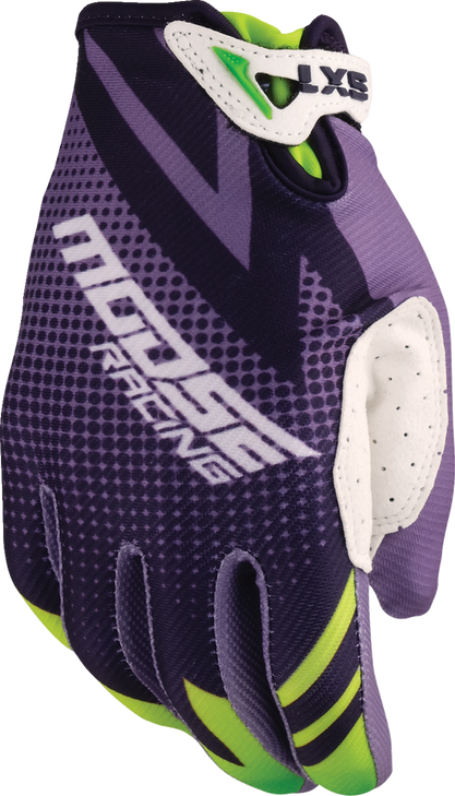 Youth Sx1 Gloves - Purple/Green - Large 3332-1895