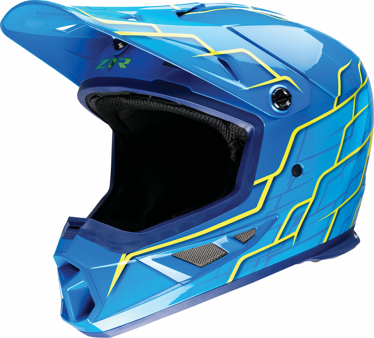 Z1R Rise 2.0 Helmet - Hyacinth - Teal/Yellow - Xl