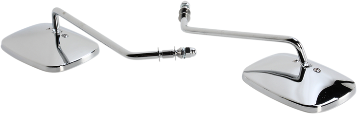 Drag Specialties Rectangle Mirrors - Long - Chrome