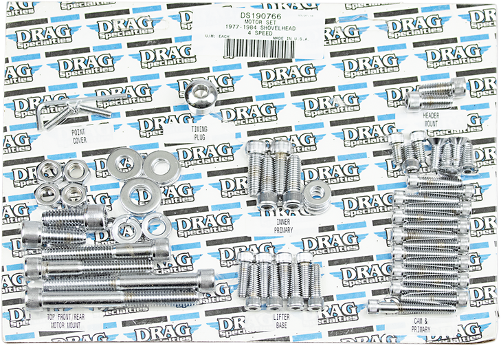 Drag Specialties Bolts - Motor - Socket-Head - 4-Speed - Big Twin