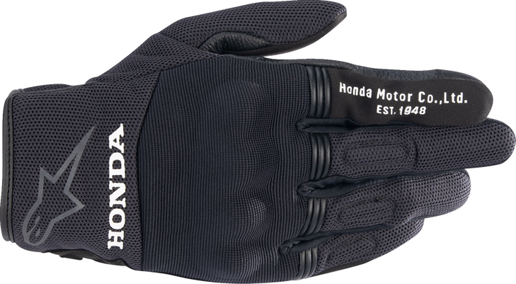 Honda Copper Gloves - Black - Large 3568321-10-L