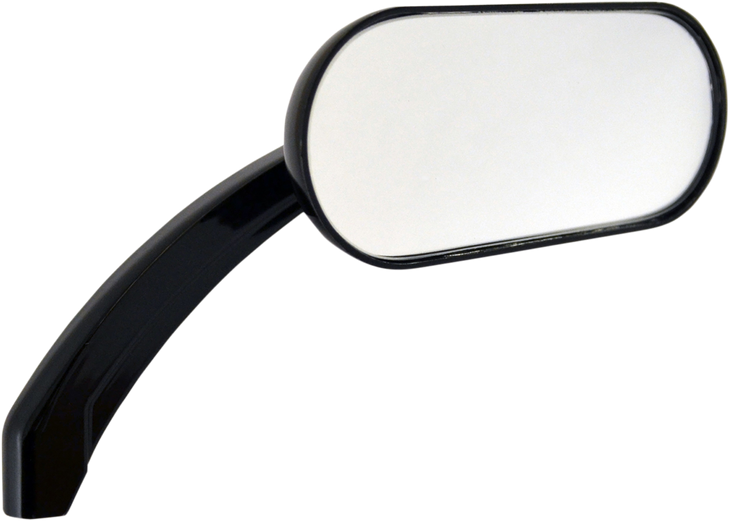 Drag Specialties Mirror - Side View - Oval - Gloss/Black - Each