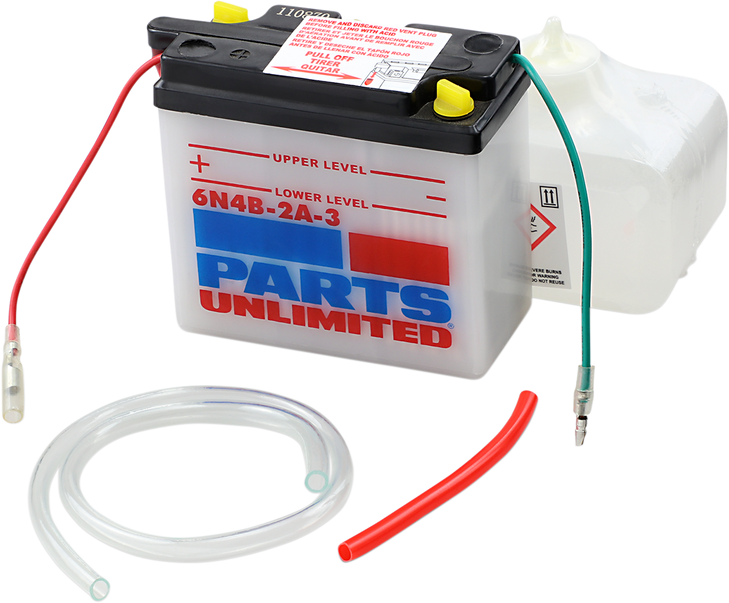 Parts Unlimited Battery - 6N4B-2A-3