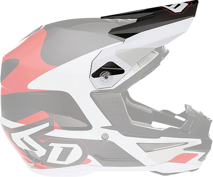 6D Helmets Atr-1 Visor - Apex - Red 72-3730
