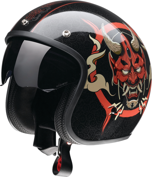 Z1R Saturn Helmet - Devilish - Gloss Black/Red - Xl