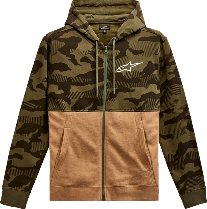 Camo Block Hoodie - Military/Sand - Medium 1213510506923M