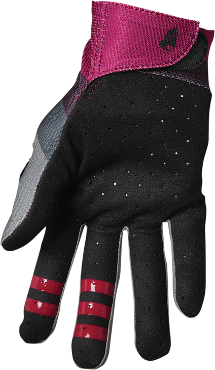 Thor Assist React Gloves - Gray/Purple - Xs