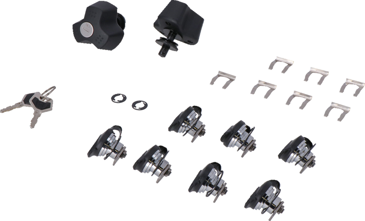 Trax Lock Set - Pro - Anti-Theft Protection - 9 Matching Locks With Keys Qls.00.095.15100