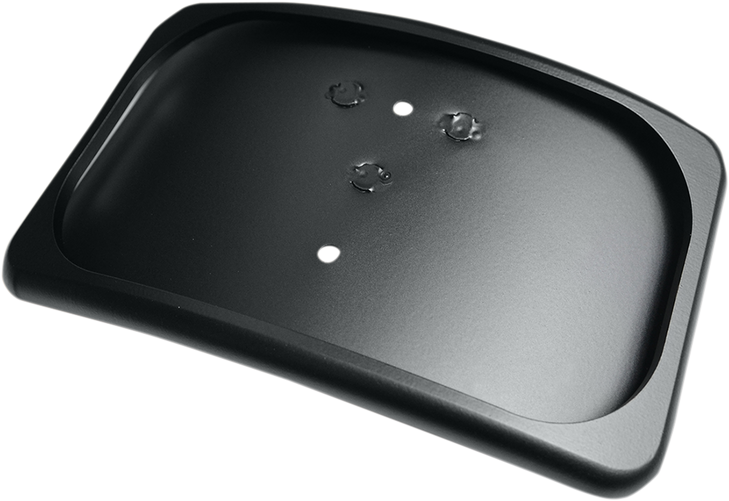 Drag Specialties License Plate Mount - 3 Hole - Flat Black