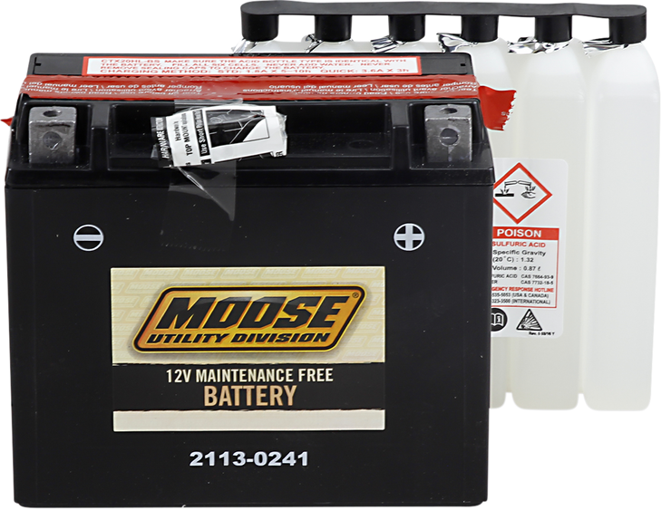 Moose Utility Agm Battery - Ytx20Hl-Bs Mtx20Hl-Bs