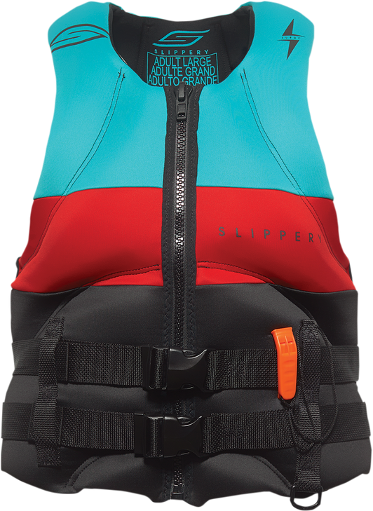 Slippery Surge Neo Vest - Black/Aqua - 3Xl