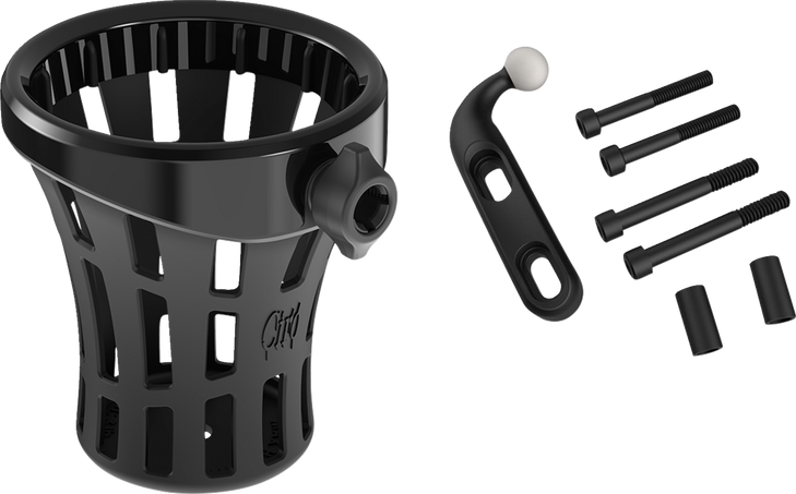 Drink Holder - Gen 2 - Big Ass - Black - Black Perch Mount 55911