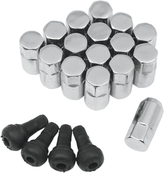 Moose Utility Lug Nut - 10 Mm X 1.25 - Chrome - Tapered - 16 Pack Sp300Mo208