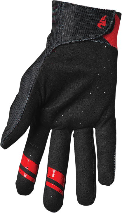 Thor Intense Dart Gloves - Black/Red - Small