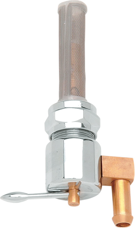 Drag Specialties Fuel Petcock - Down Facing - Chrome