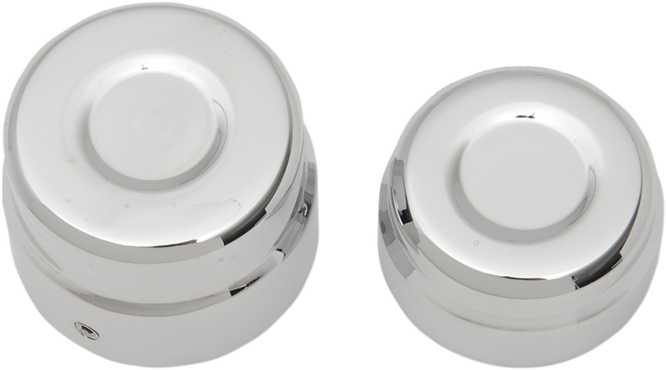 Drag Specialties Axle Caps - Rear - Chrome - Pair