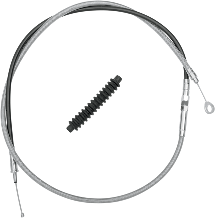 Drag Specialties High-Efficiency Braided Stainless Steel Clutch Cable - 66-15/16"