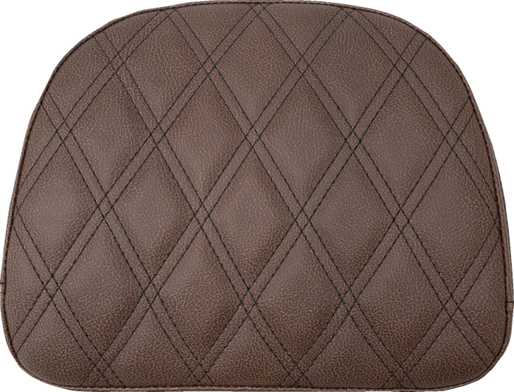Saddlemen Touring Sissy Bar Pad - Brown - Lattice Stitch - Indian '14-'22 061145