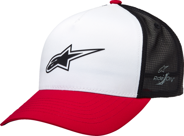Advantage Tech Trucker Hat - White/Red/Black - One Size 121281160231Os