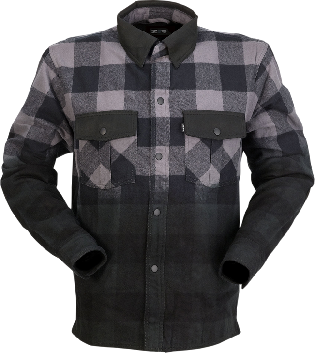 Z1R Duke Ombre Flannel - Gray/Black - 4Xl
