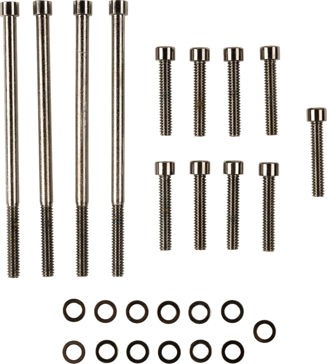 Drag Specialties Bolt Kit - Primary Cover - Smooth - Black/Chrome - '07-'16 Touring