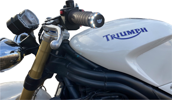 Custom Dynamics Handlebar End Dual Led Lights - Universal Cd-Bar-End-Aw-B