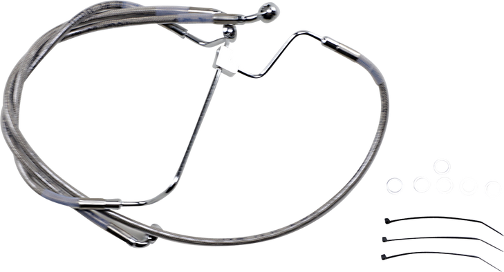 Drag Specialties Brake Line - +6" - Stainless Steel