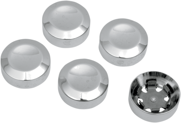 Drag Specialties Rear Pulley Bolt Cover - Chrome