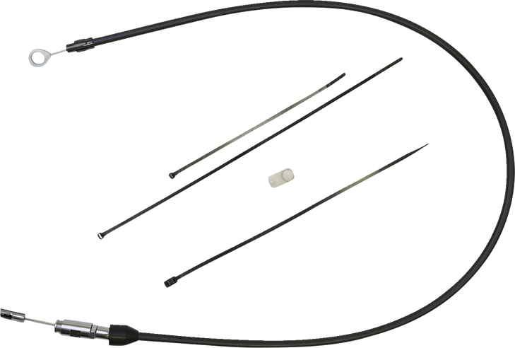 Drag Specialties Quick Connect Clutch Cable - Upper - 56" - Black/Black