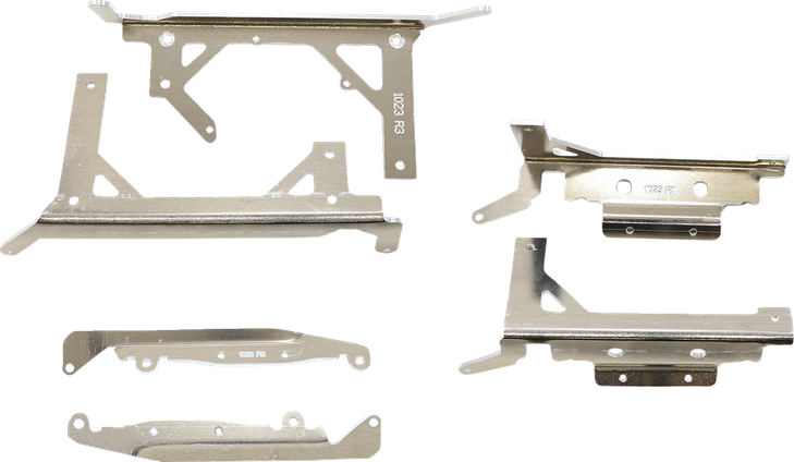Moose Racing Radiator Braces - Silver - Gas Gas/Husqvarna/Ktm 11-1023