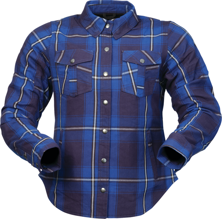 Z1R Jacket Wmn Ashwood Flannel Blue/Navy Lg