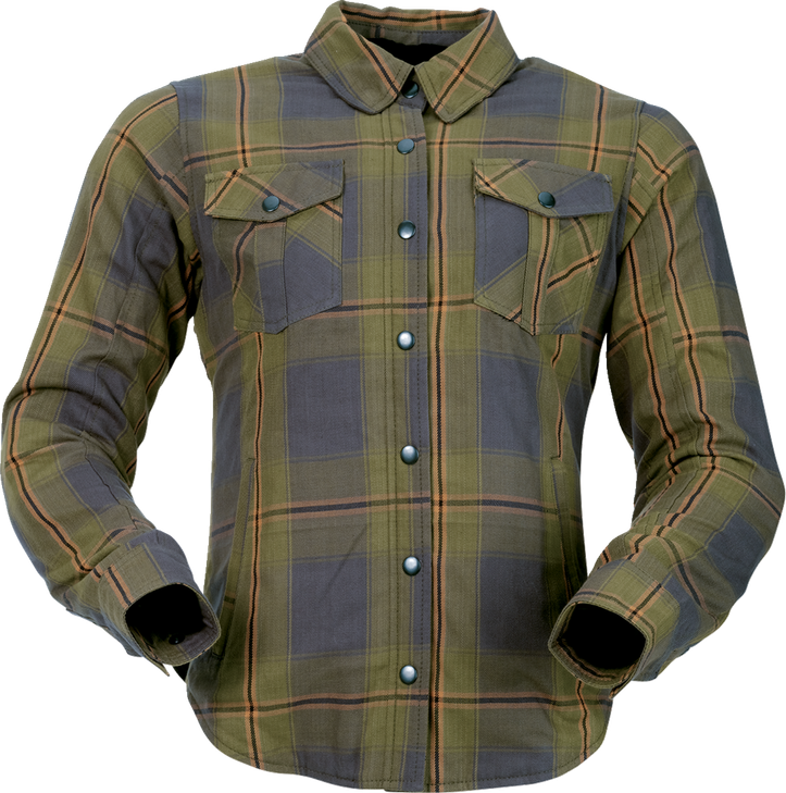 Z1R Women'S Flannel - Olive - Xl