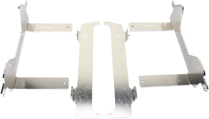 Moose Racing Radiator Braces - Silver - Yamaha 11-158