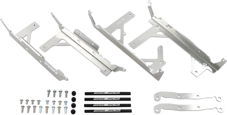 Moose Racing Radiator Braces - Silver - Gas Gas/Husqvarna/Ktm 11-1019