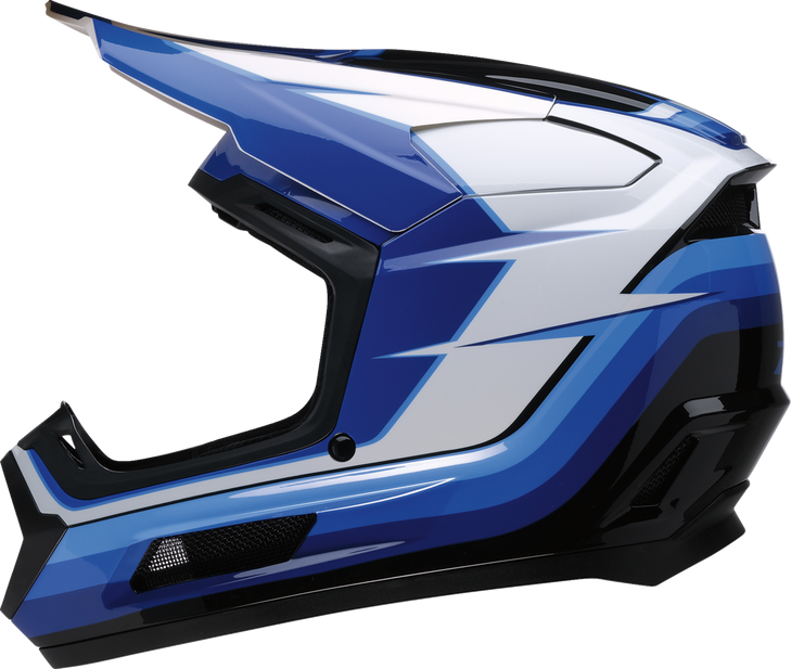 Z1R Helmet Yth Dirt Maxx Vortex Blue/White Md