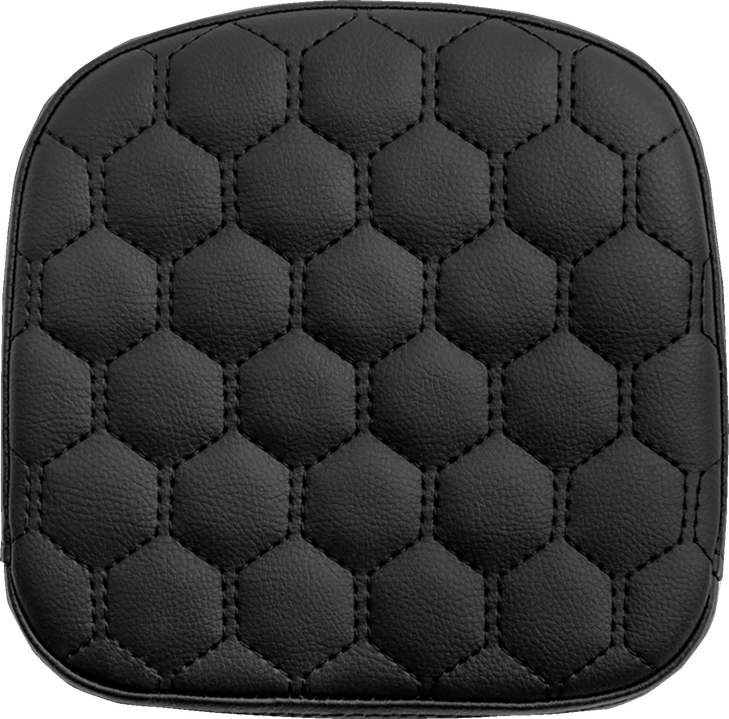 Sissy Bar Pad - Honeycomb - Black Stitching 040749