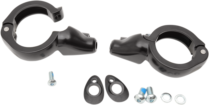Drag Specialties Turn Signal Mount - 49 Mm - Black
