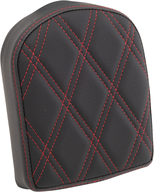 Drag Specialties Sissy Bar Pad - Double Diamond - Red - 7"