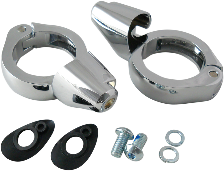 Drag Specialties Turn Signal Mount - 49 Mm - Chrome