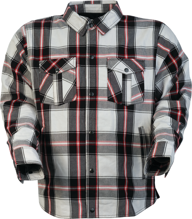 Z1R Jacket Ashwood Flannel White/Red Sm