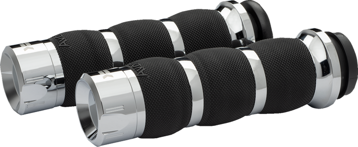 Khrome Werks Klassic Grips - Air Cushion - Cable - Chrome 500295