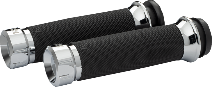 Khrome Werks Klassic Grips - Custom Contour - Cable - Chrome 500285
