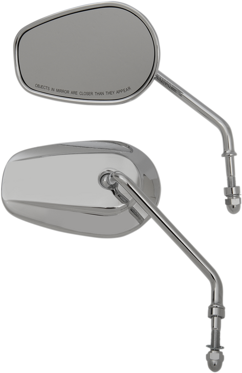 Drag Specialties Replacement Mirrors - Long Stem - Chrome